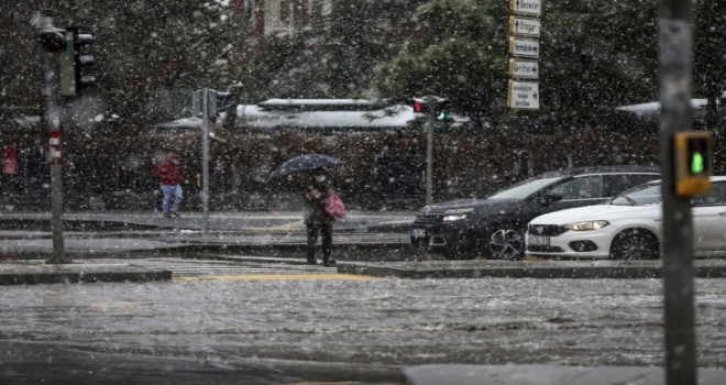 Ankara'dan kar manzaraları