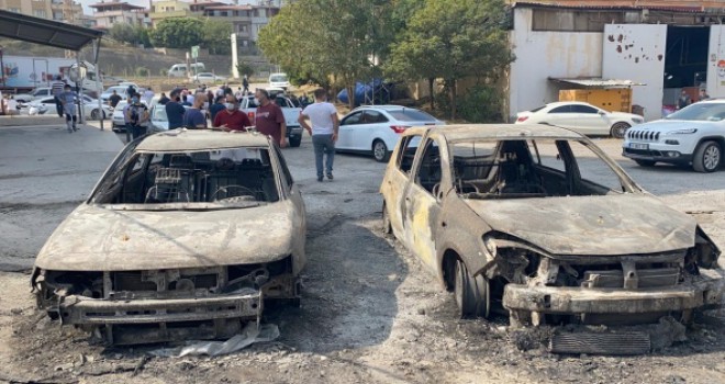 Hatay'daki yangından geriye kalan görüntüler yürek burktu