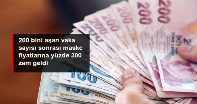 Maske fiyatlarına yüzde 300 zam yaptı