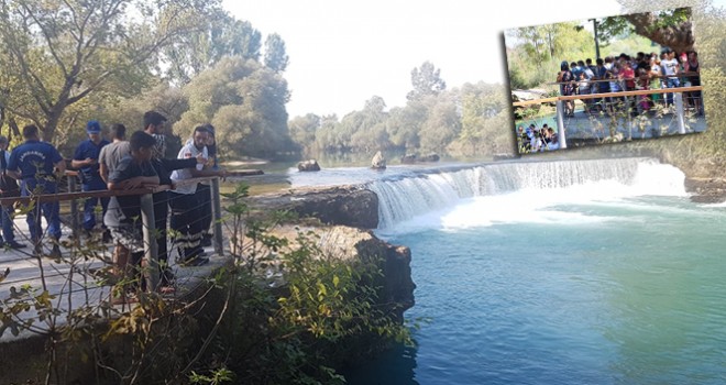   Oğlunu kurtarmak isterken ırmakta kayboldu