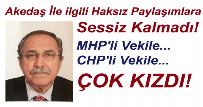 Akedaş İle ilgili Haksız Paylaşımlara Sessiz Kalmadı!