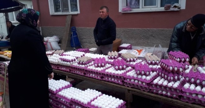 Yumurta markette, 90 kuruş pazarda 45 kuruş