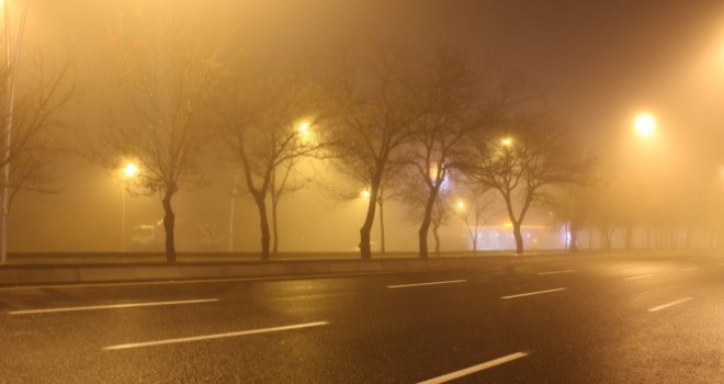 Başkent sisle kaplandı