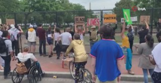 Beyaz Saray'ın önü yüksek demirli bariyerlerle çevrildi