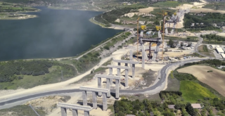 Kanal İstanbul’un ilk köprüsünün ayakları 100 metreyi aştı