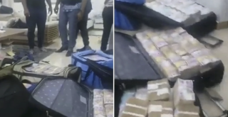 Devlet başkanının evinde valizler dolusu para bulundu