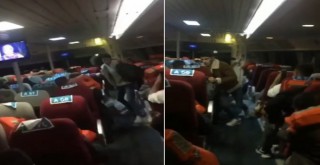 Fırtınaya denizin ortasında yakalandılar