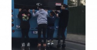 Balat'ta patenli gençlerin tehlikeli yolculuğu kamerada