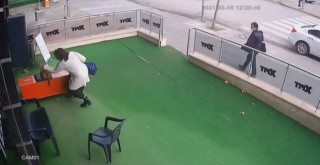 Hamile kediye vuran kadın yakalandı