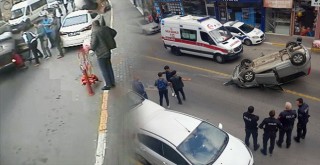  Anne ile küçük kızının ölümden döndüğü inanılmaz kaza kamerada