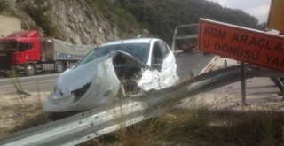 Vekilin babası İnegöl'de kaza yaptı