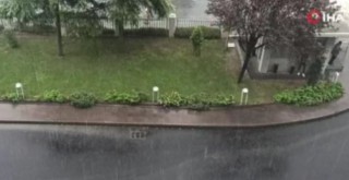 İstanbul'da dolu yağışı!