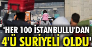 Her 100 İstanbullu'dan 4'ü Suriyeli oldu