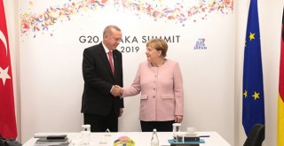 Cumhurbaşkanı Erdoğan, Merkel ile görüştü