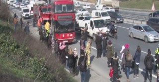 TEM'de zincirleme kaza !