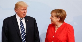 Trump, Merkel ve Macron’la görüştü