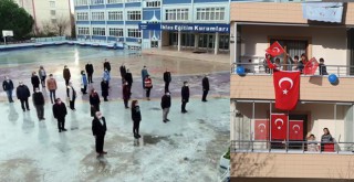 Tüm yurt tek nefes oldu, İstiklal Marşı'nı okudu