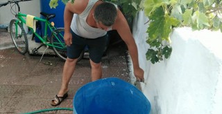  Tatil yerinde su sorununa vatandaşlardan tepki